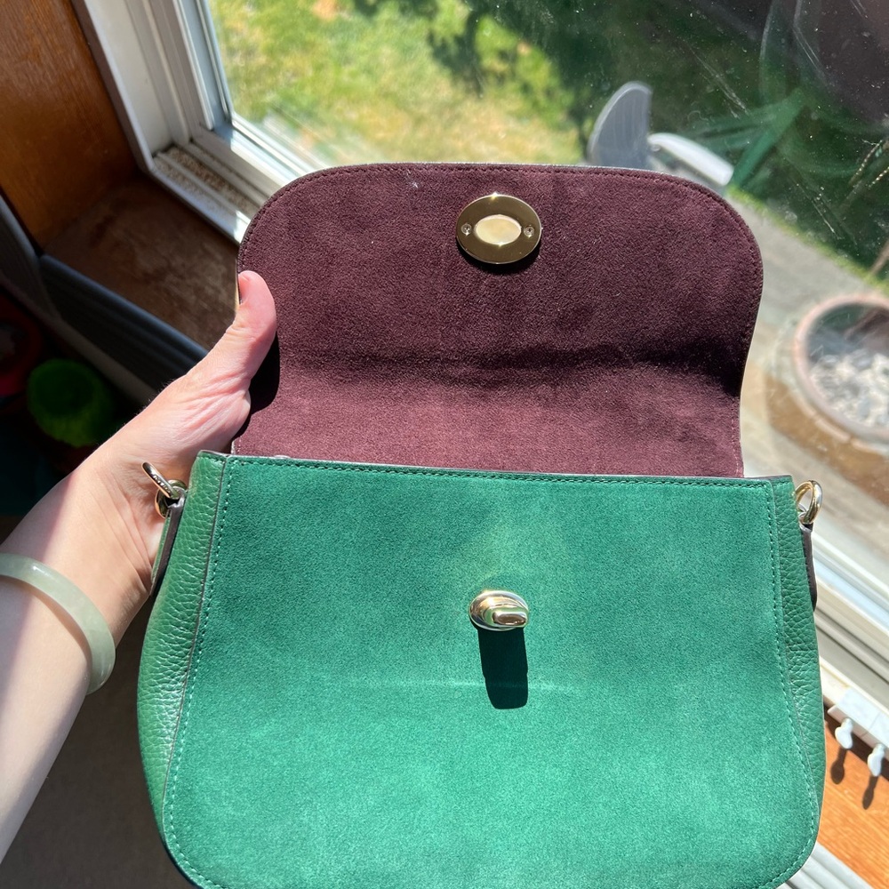 Coach Turnlock Marlie Green Top-Handle Satchel Mini bag - Picture 7 of 9